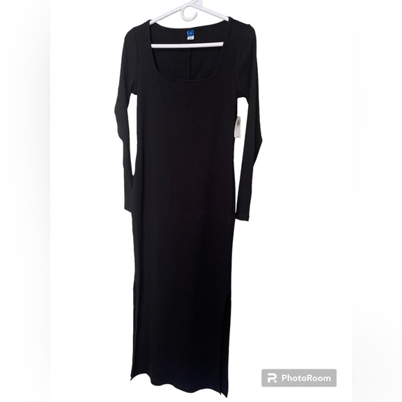 Old Navy NEW with tags. Fitted Rib-knit Square - Neck MIDI Dress - Picture 5 of 5